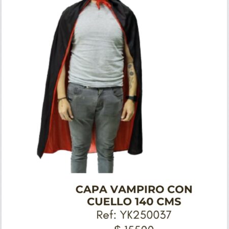 Capa Vampiro con Cuello 140cm