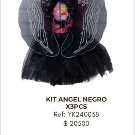 Kit Ángel Negro x 3 unidades