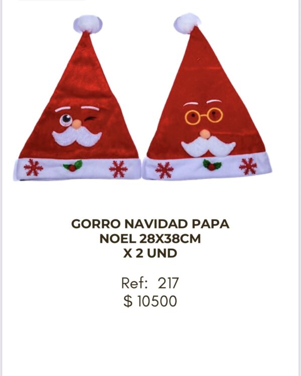 screenshot-66 Gorro Navidad Papanoel 28x38cm x 2 unidades