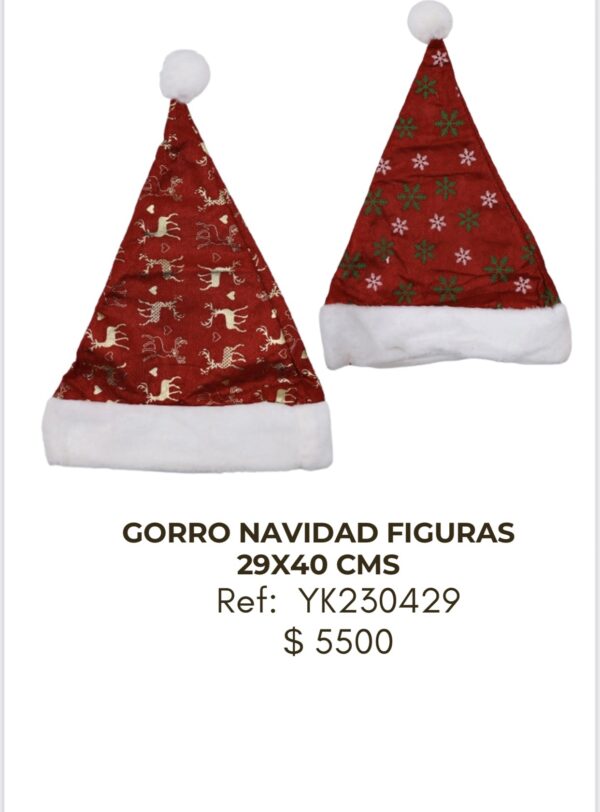 screenshot-63 Gorro Navidad Figuras 29x40cm