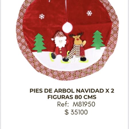 Pies de Árbol Navidad 2 figuras 80 cm
