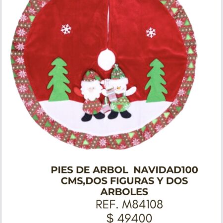 Pies de Árbol Navidad 100cm, 2 figuras y 2 árboles