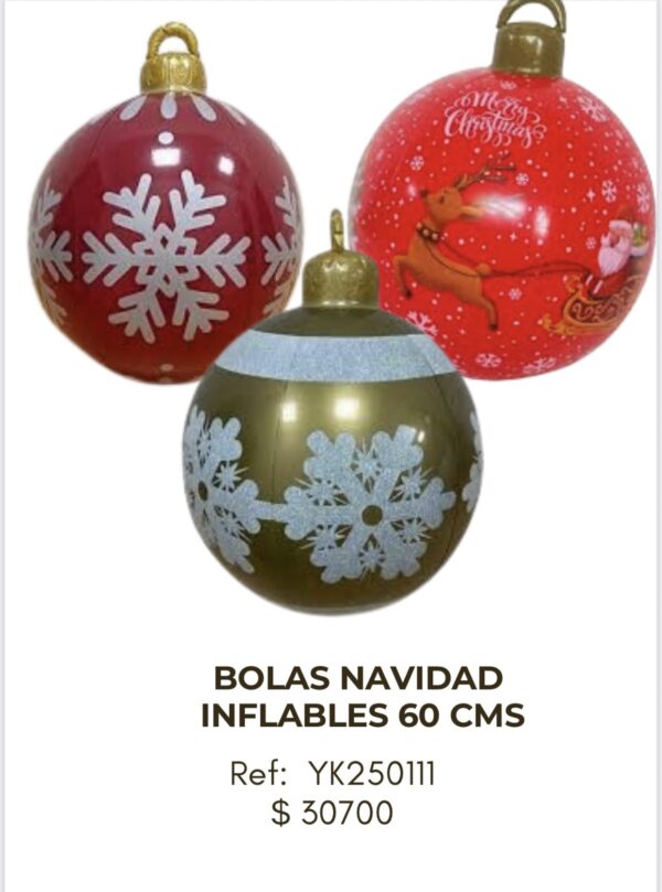 Bolas Navidad Inflables 60cm